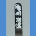 Painted glass nail file, middle size 140/2 mm, Cat pattern 1 Painted nail files