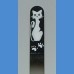 Exclusive glass file painted medium 140 / 2mm Cat pattern 3 Swarovski Painted nail files Swarovski